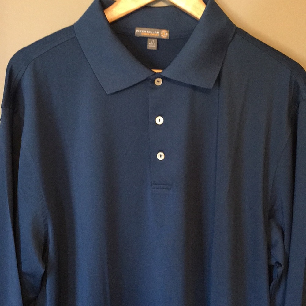Peter Millar Long Sleeve Golf Polo LT